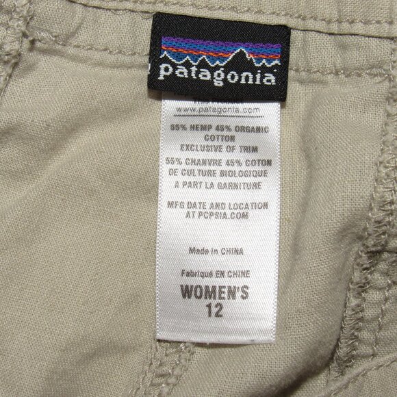 Patagonia Beige Island Hemp Pants 30" Women's 12 - Picture 8 of 8